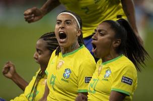 Ary Borges abriu o placar brasileiro no Mundial (Foto: Thais Magalhães/CBF)
