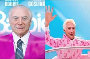 Até o ex-presidente Michel viveu seu dia de Barbie (Foto: Reprodução)