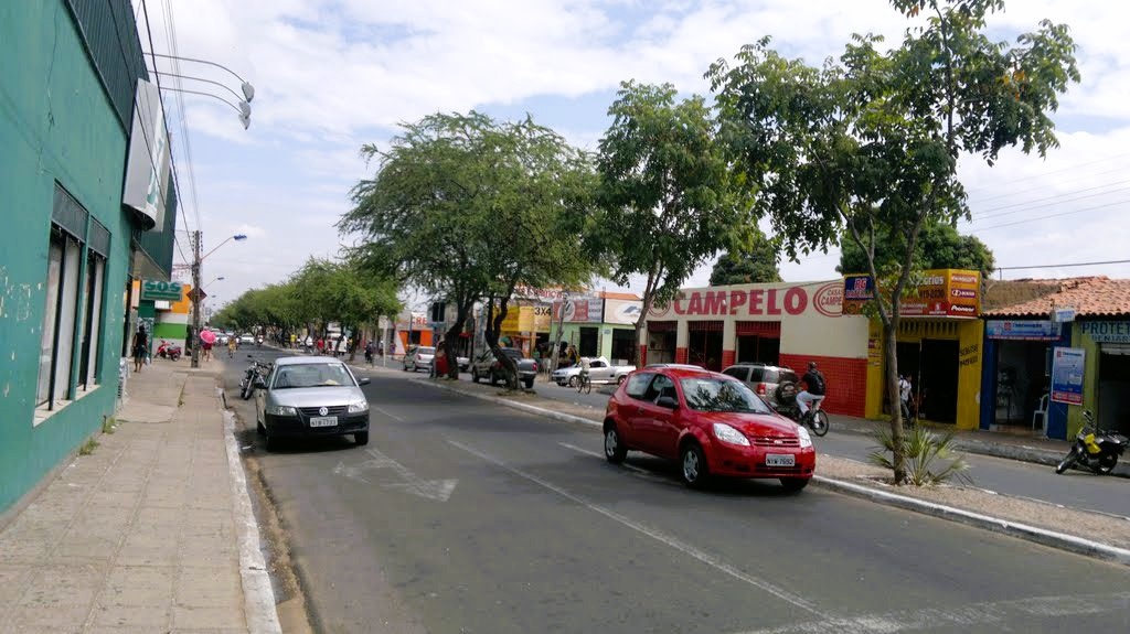 Avenida José Francisco de Almeida Neto, a avenida principal do bairro Dirceu