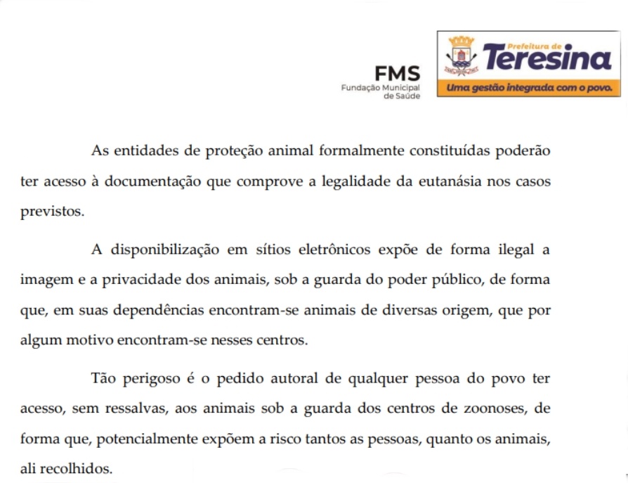 Cães maltratados na zoonose de Teresina, mas FmS não aceita que se divulgue a situação deles