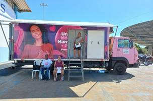 Caminhão de mamografia (Foto: Ascom/ Sesapi)