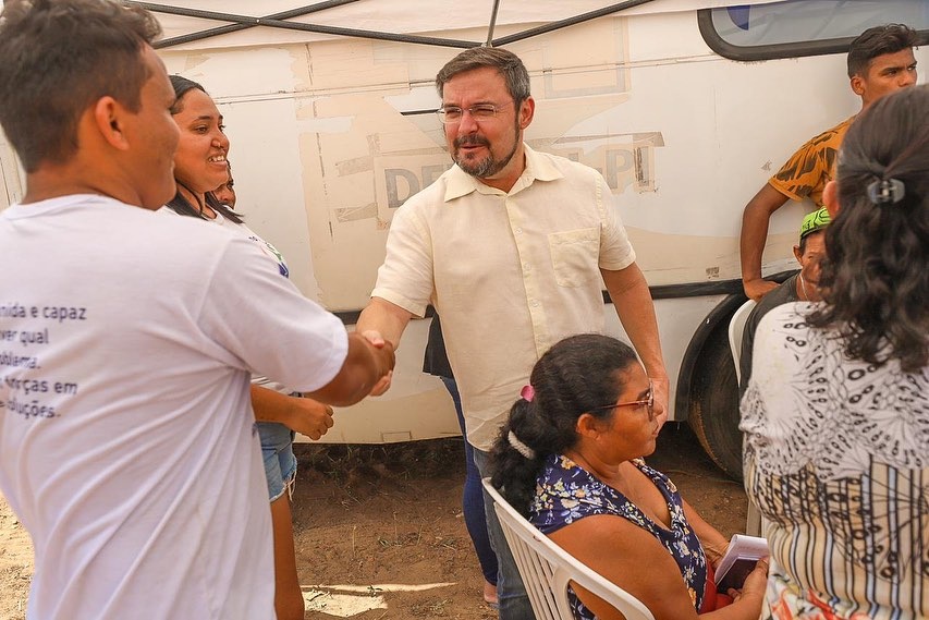 Fábio Novo em plena campanha