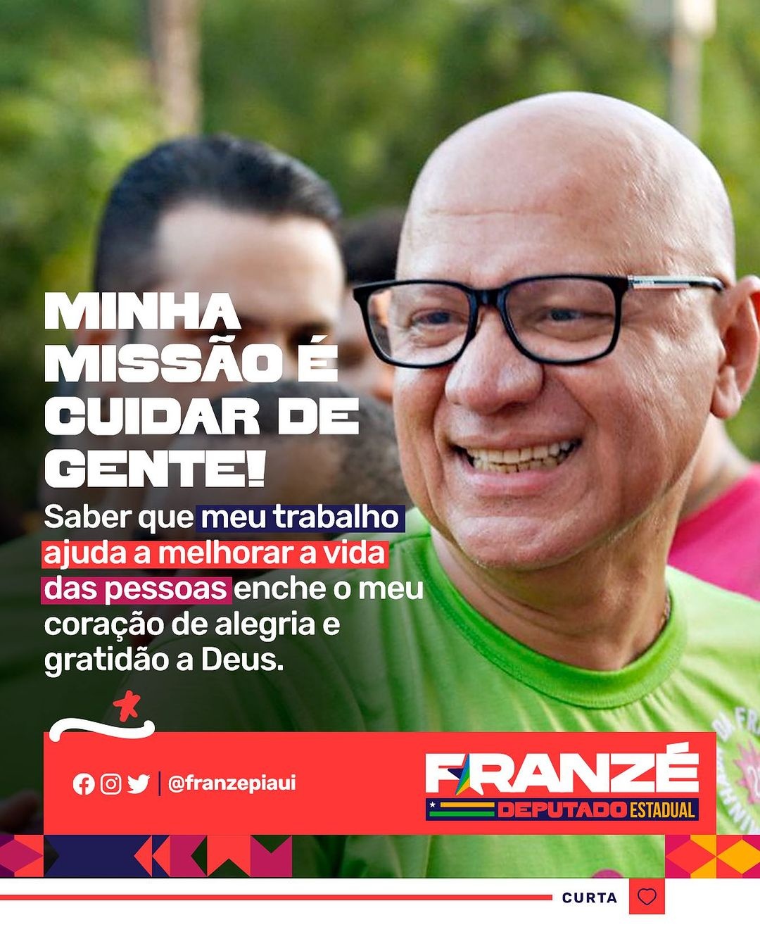 Fiscal de Tributos, Franzé agora diz que sua missão é cuidar de gente. Só se for distribuindo comediras na Alepi