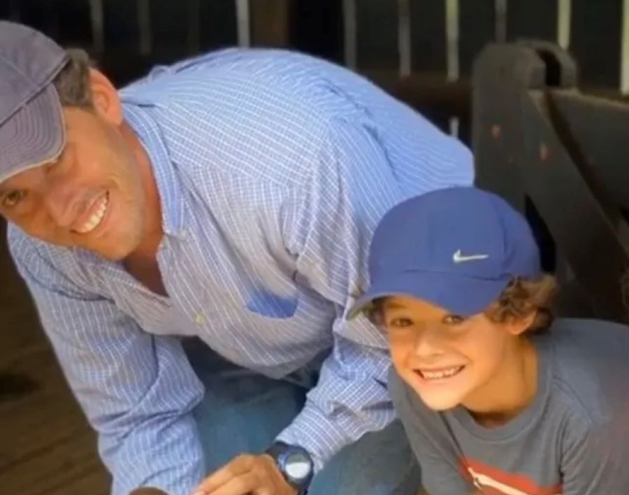 Garon e seu filho Kiko