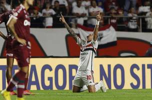 Gol foi marcado por Luciano, aos 42 da segunda etapa (Foto: Rubens Chiri/ SPFC)