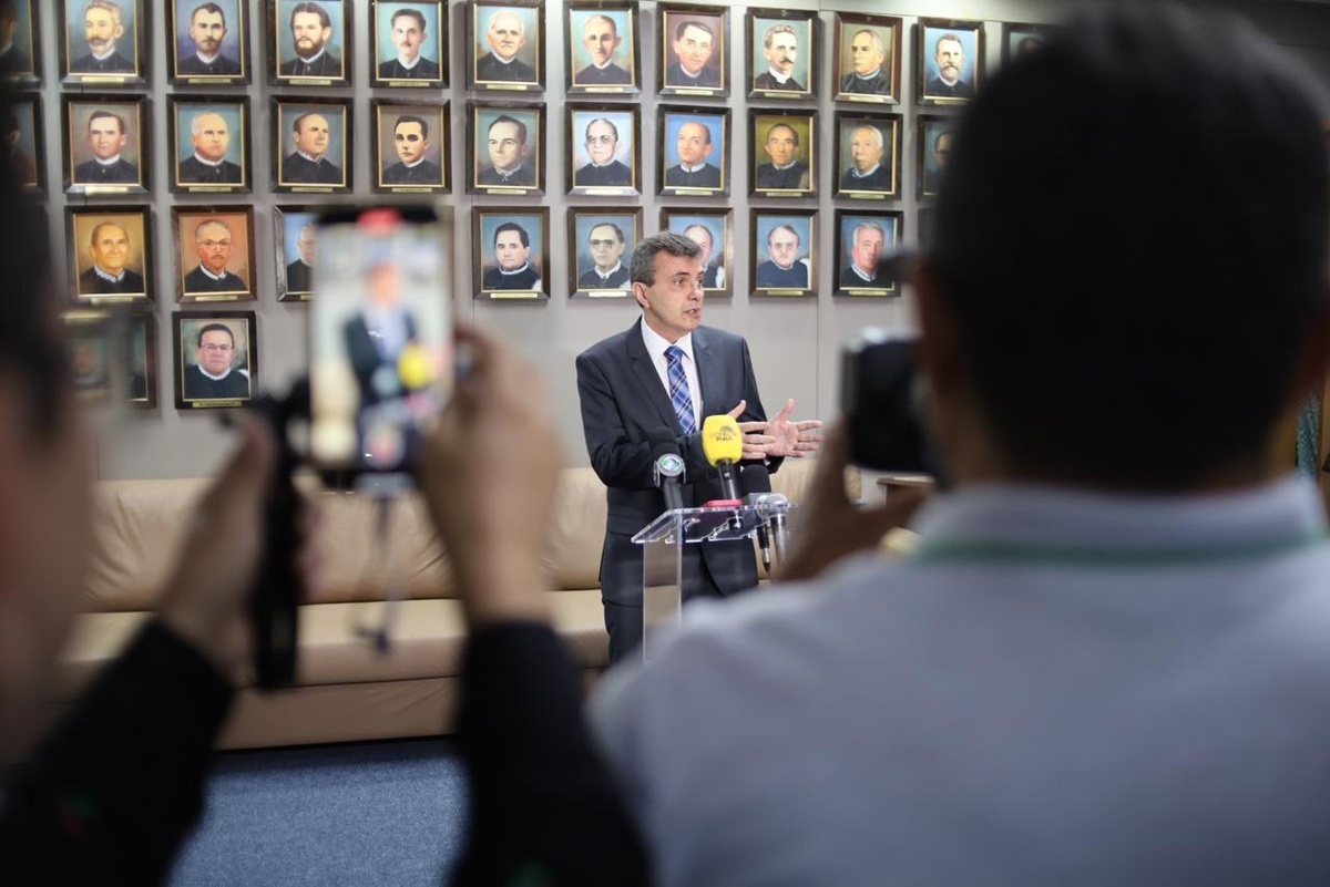 O magistrado discursou emocionado sobre a nova função