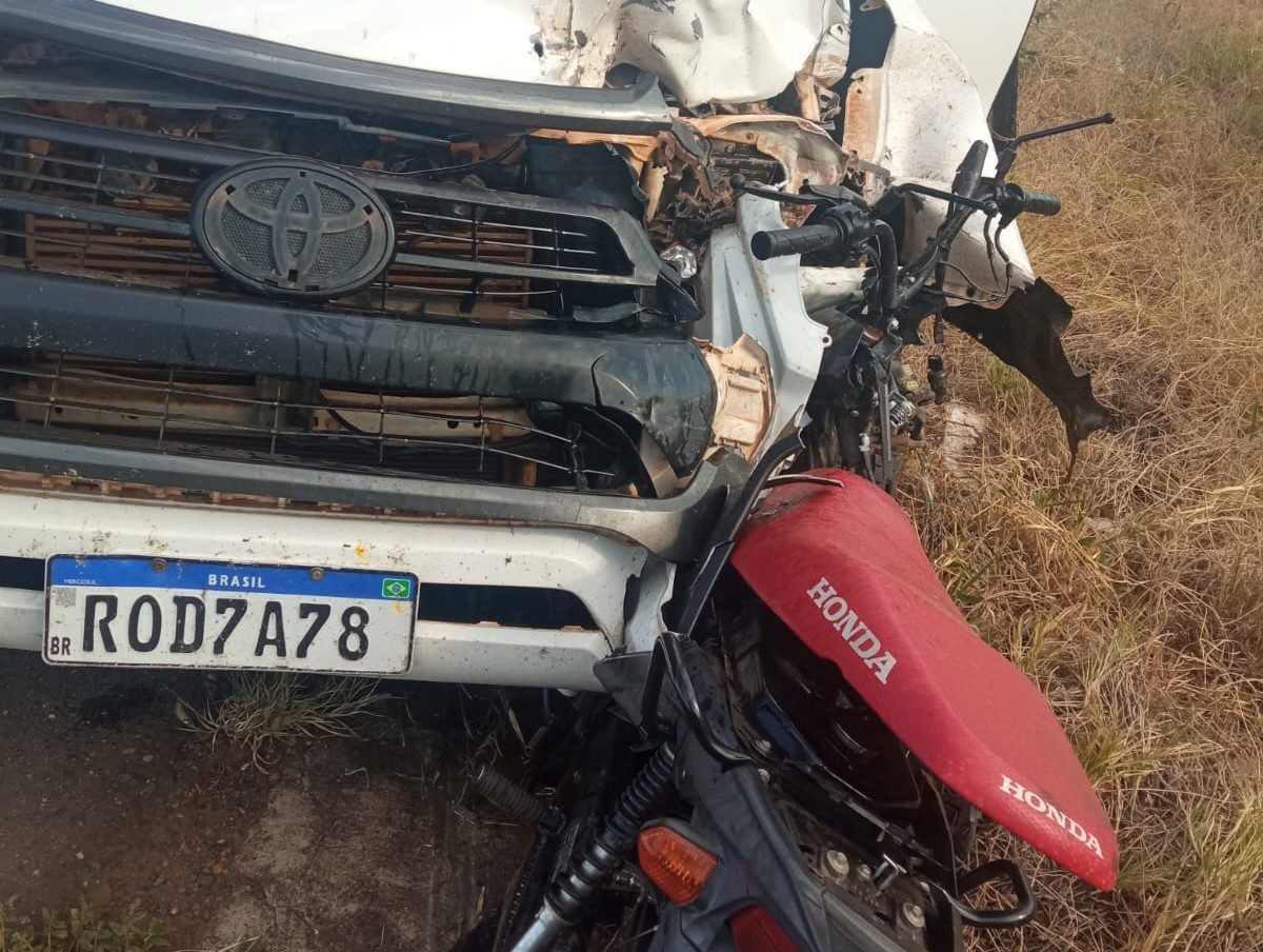 O motorista da Hilux não sofreu ferimentos