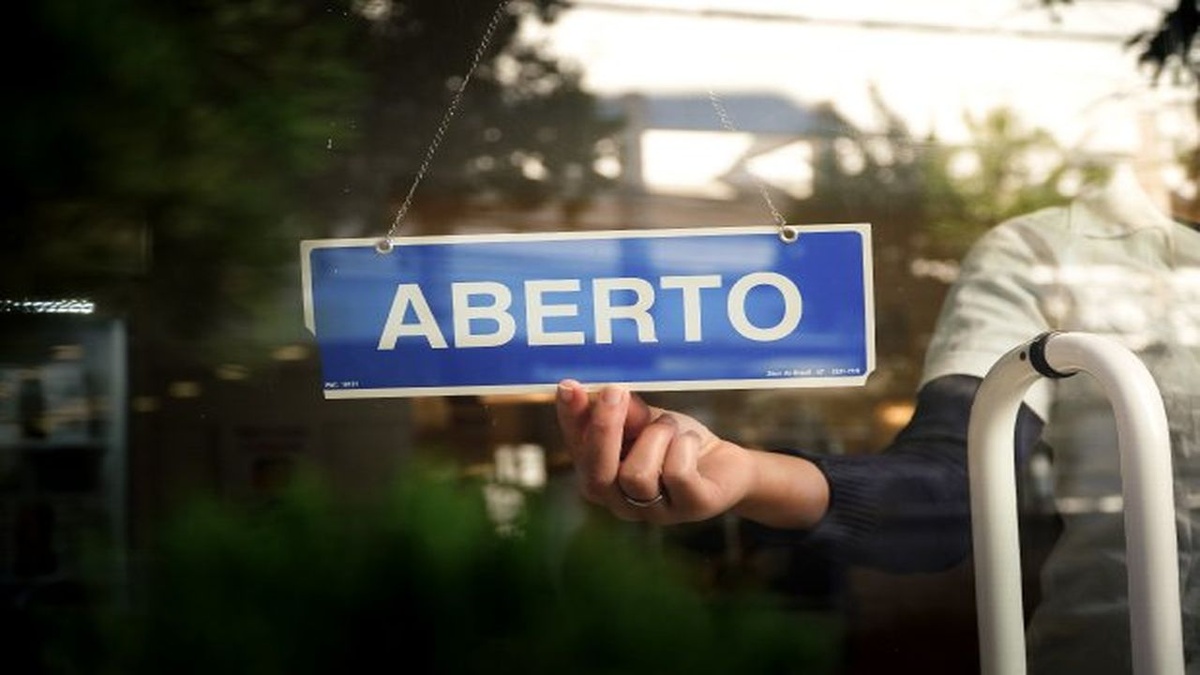 O principal ramo das empresas abertas é o comercio, seguido de serviços de saúde e sociais