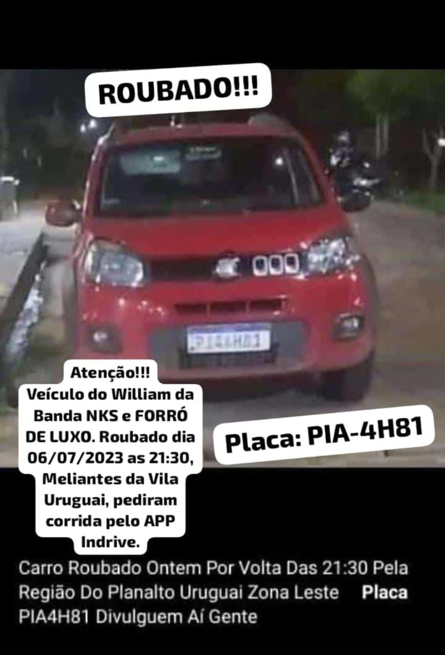 O veículo tinha sido tomado de assalto na noite anterior