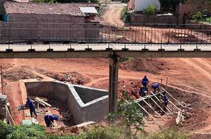 Obra em adamento na zona sul de Teresina (Foto: Ascom)