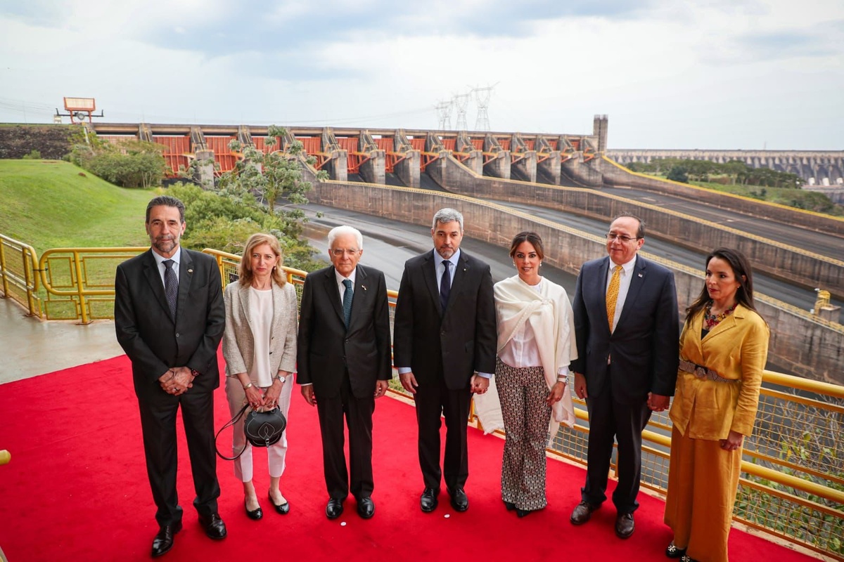 Presidente da Itália em Itaipu