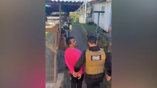 Prisão do suspeito