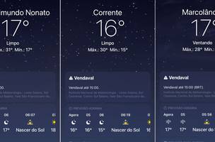 Temperaturas registradas durante a madrugada em municípios do Piauí (Foto: Reprodução)
