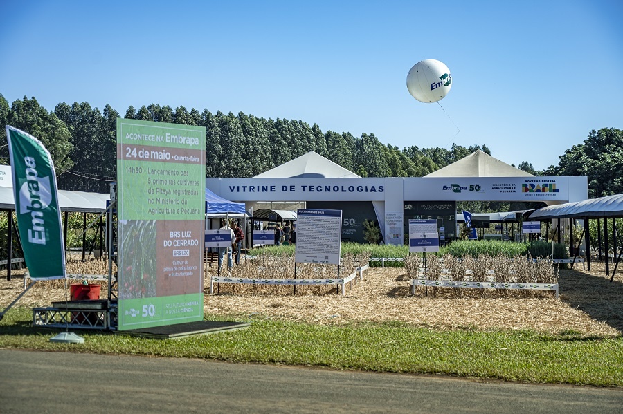 Vitrine de tecnologias da Embrapa na AgroBrasília 2023