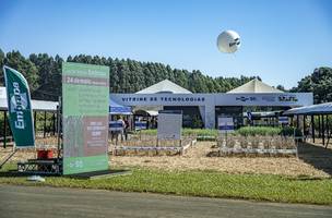 Vitrine de tecnologias da Embrapa na AgroBrasília 2023 (Foto: Embrapa)