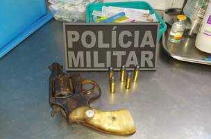 Arma em posse do homem (Foto: SSP-PI)