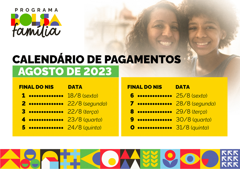 Calendário de pagamentos