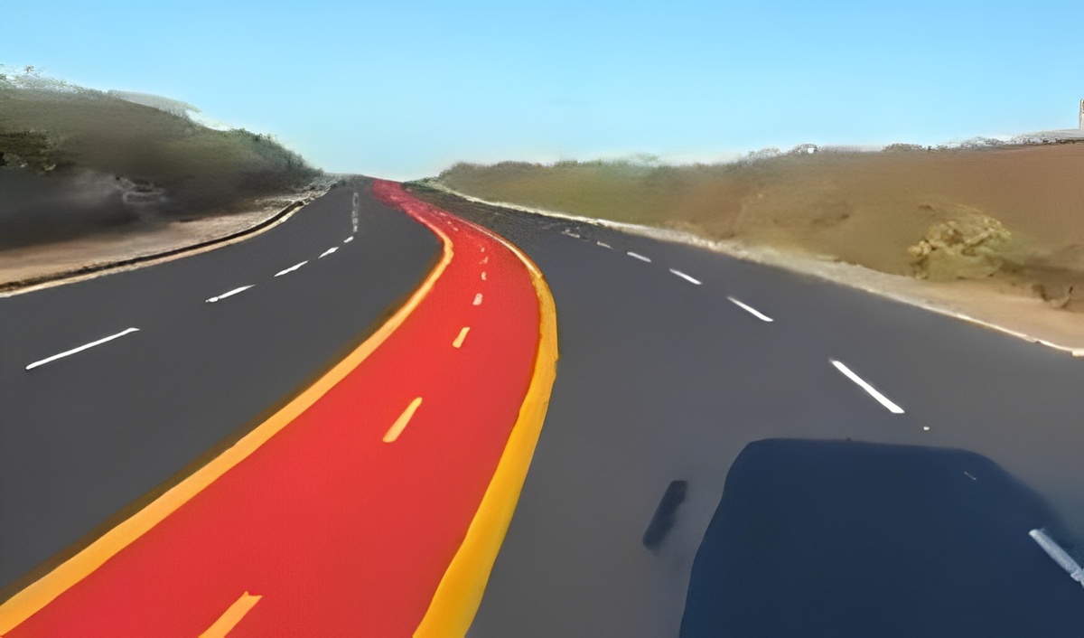 Ciclovia no meio da pista em rodovia do Piauí