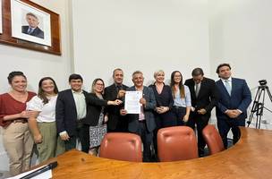 Componentes do Núcleo de Enfrentamento à Violência Contra a Mulher (Foto: SSP-PI)
