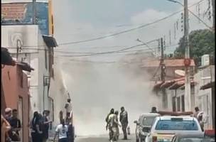 Escola pega fogo na zona sul de Teresina (Foto: redes sociais)