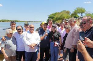 Inauguração do Píer flutuante (Foto: Prefeitura de Teresina)