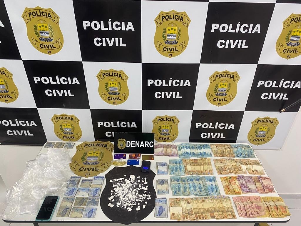 Material encontrado na casa do suspeito