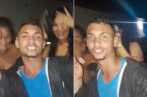 O jovem viralizou em um vídeo de festa comemorando morte de rivais (Foto: Reprodução)