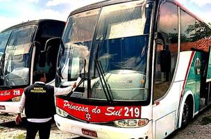 Ônibus que faz a linha intermunicipal entre São Raimundo e Teresina (Foto: Reprodução)