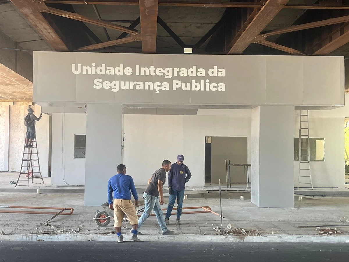 Posto da Unidade quando ainda estava em obras