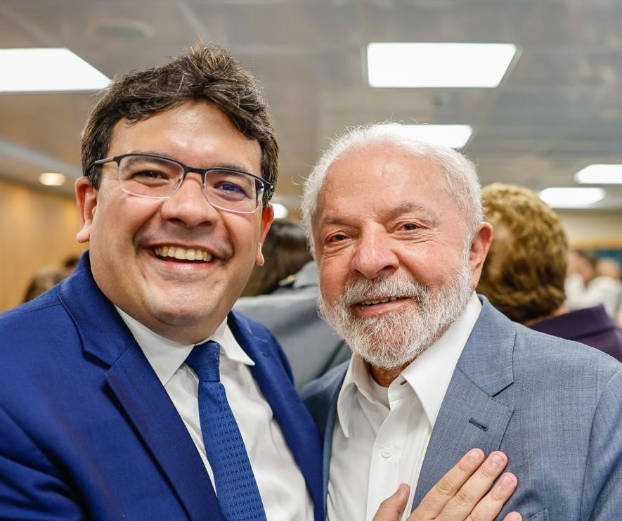 Rafael Fonteles e Lula no lançamento do novo PAC