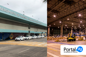 Aeroporto de Teresina/Terminal de Cargas (Foto: Edição do Portal AZ/Reprodução)