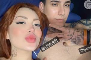 Arthur Urach e garota de programa Mari Avil (Foto: Redes sociais)