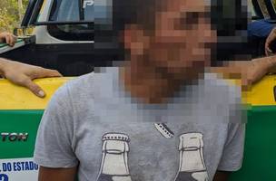 Criminoso preso na diligência (Foto: Divulgação/PM-PI)