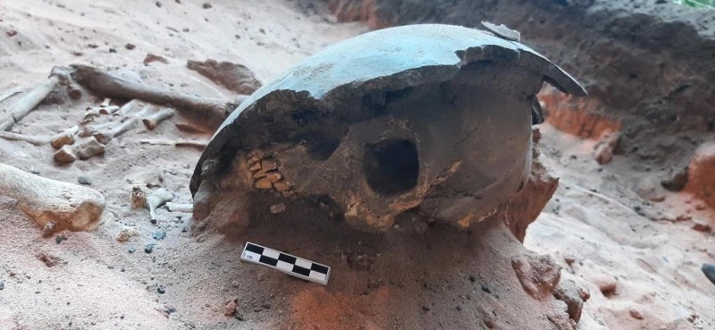 Esqueleto encontrado na Serra das Confusões