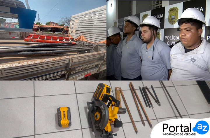 Falsos funcionário presos por roubos de fio