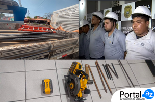 Falsos funcionário presos por roubos de fio (Foto: Ascom/Polícia Civil)
