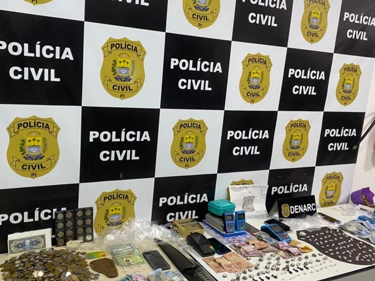 Itens apreendidos durante a ação