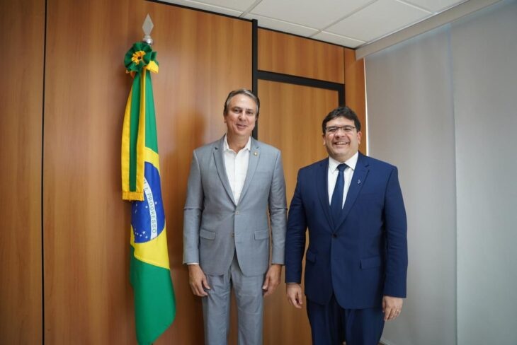 Ministro da Educação, Camilo Santana, e o governador Rafael Fonteles