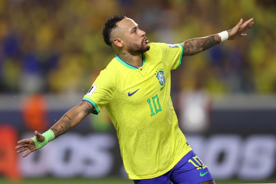 Neymar ultrapassou a marca de Pelé em gols pela seleção brasileira
