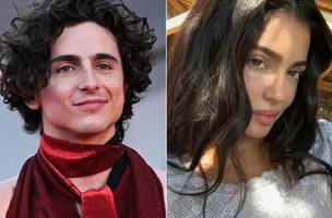Timothée Chalamet e  Kylie Jenner (Foto: Reprodução)