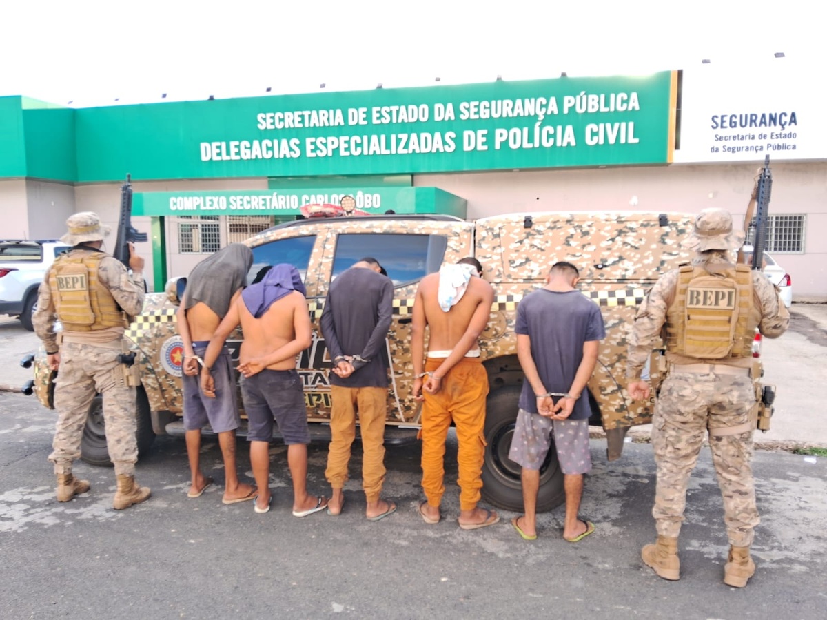 5 acusados de tráfico de drogas foram presos pela Polícia Civil