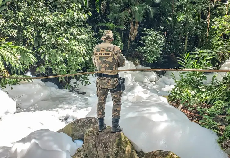 Captura de imagem da Polícia Militar Ambienta de Santa Catarina