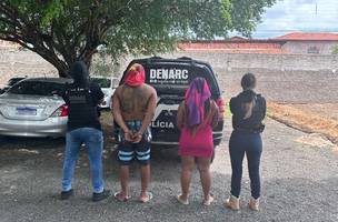 Casal preso durante a ação (Foto: SSP-PI)