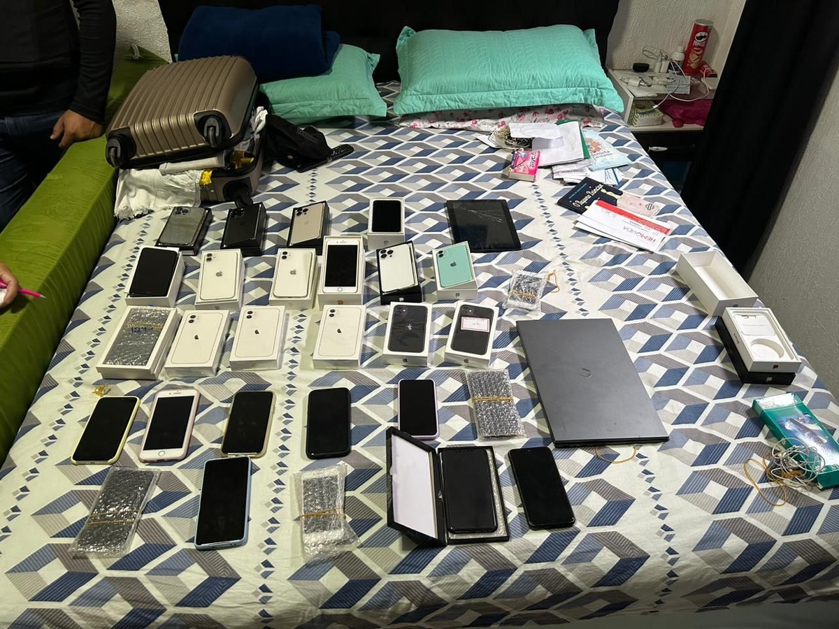 Celulares apreendidos