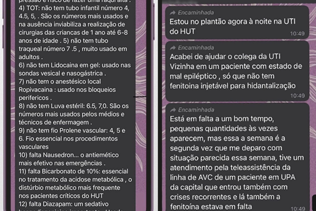 Denúncia de medicamentos em falta nas unidades de saúde