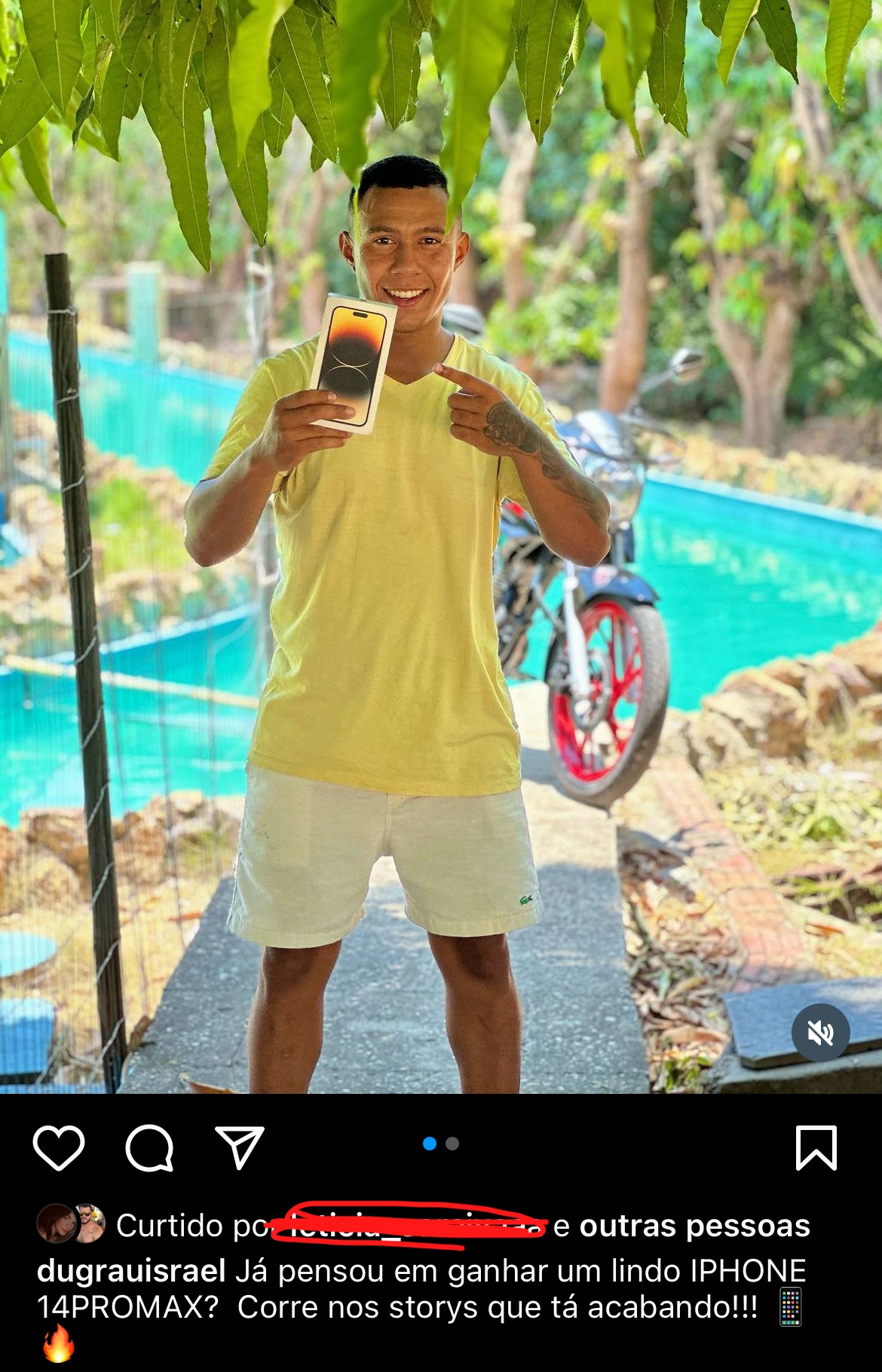O jovem é acusado de promover rifas nas redes sociais