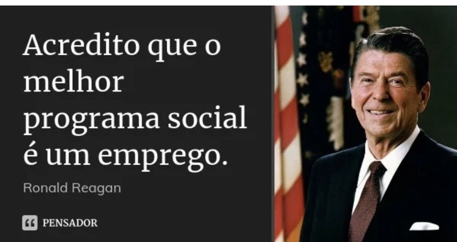 Reagan,  o inspirador do governador Rafael pensava diferente de Getúlio Vargas