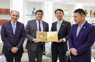 Visita do Embaixador Extraordinário e Plenipotenciário do Japão no Brasil, Teiji Hayashi (Foto: Reprodução / Governo do Piauí)