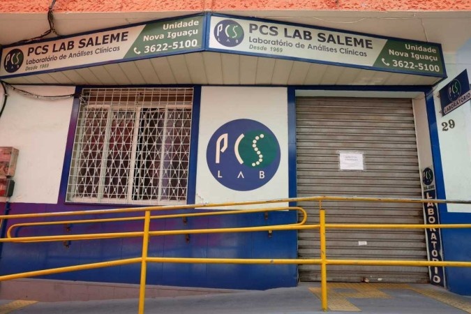 A sede do PCS Lab Saleme, laboratório de análises clínicas interditado pela Anvisa para investigação da infecção de pacientes transplantados pelo vírus HIV, a partir de exames falso-negativos de doadores