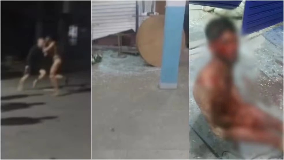 A violência foi registrada em vídeo por moradores da região
